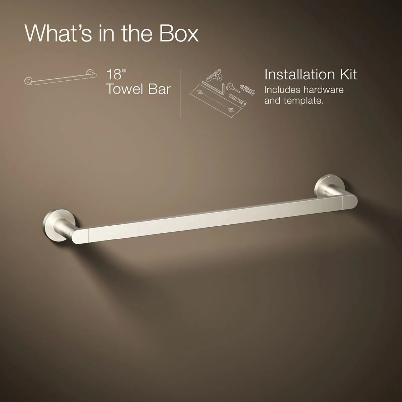 18" towel bar^Kohler