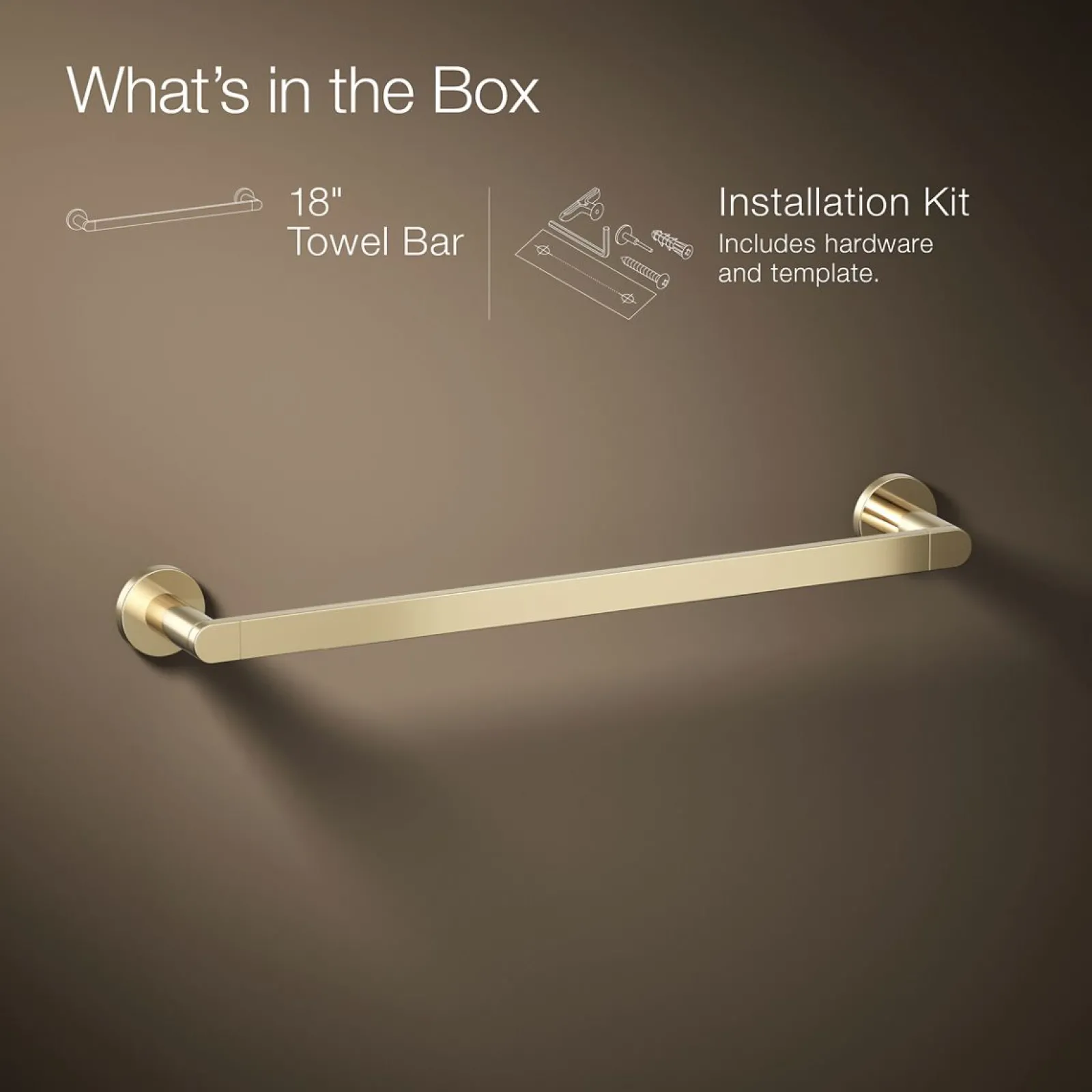 18" towel bar^Kohler