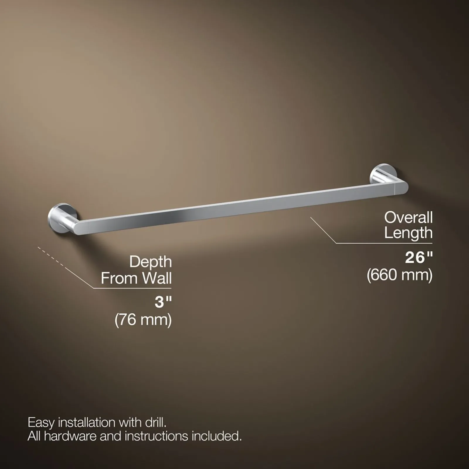 24" towel bar^Kohler Hot