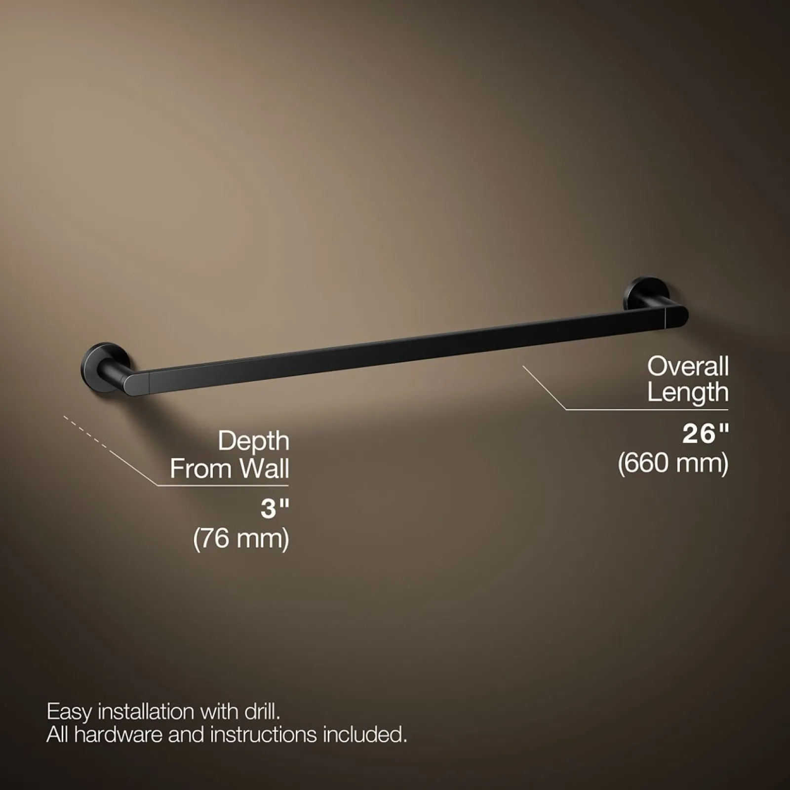 24" towel bar^Kohler Hot