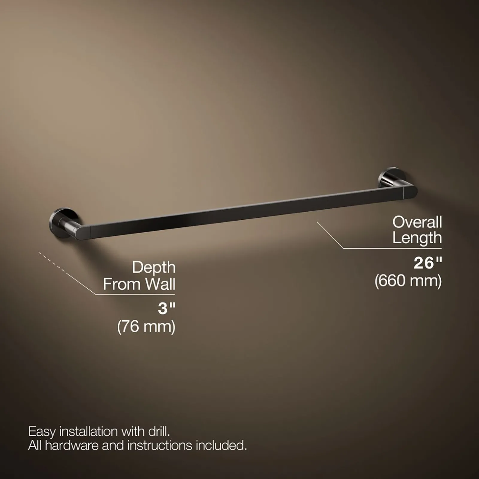 24" towel bar^Kohler Hot