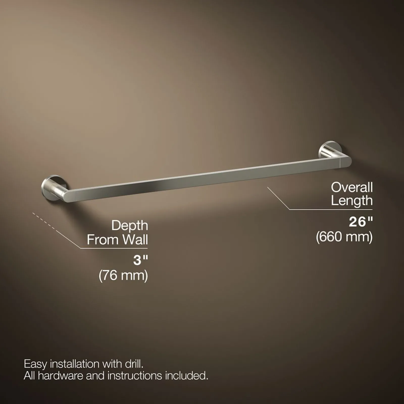 24" towel bar^Kohler Hot