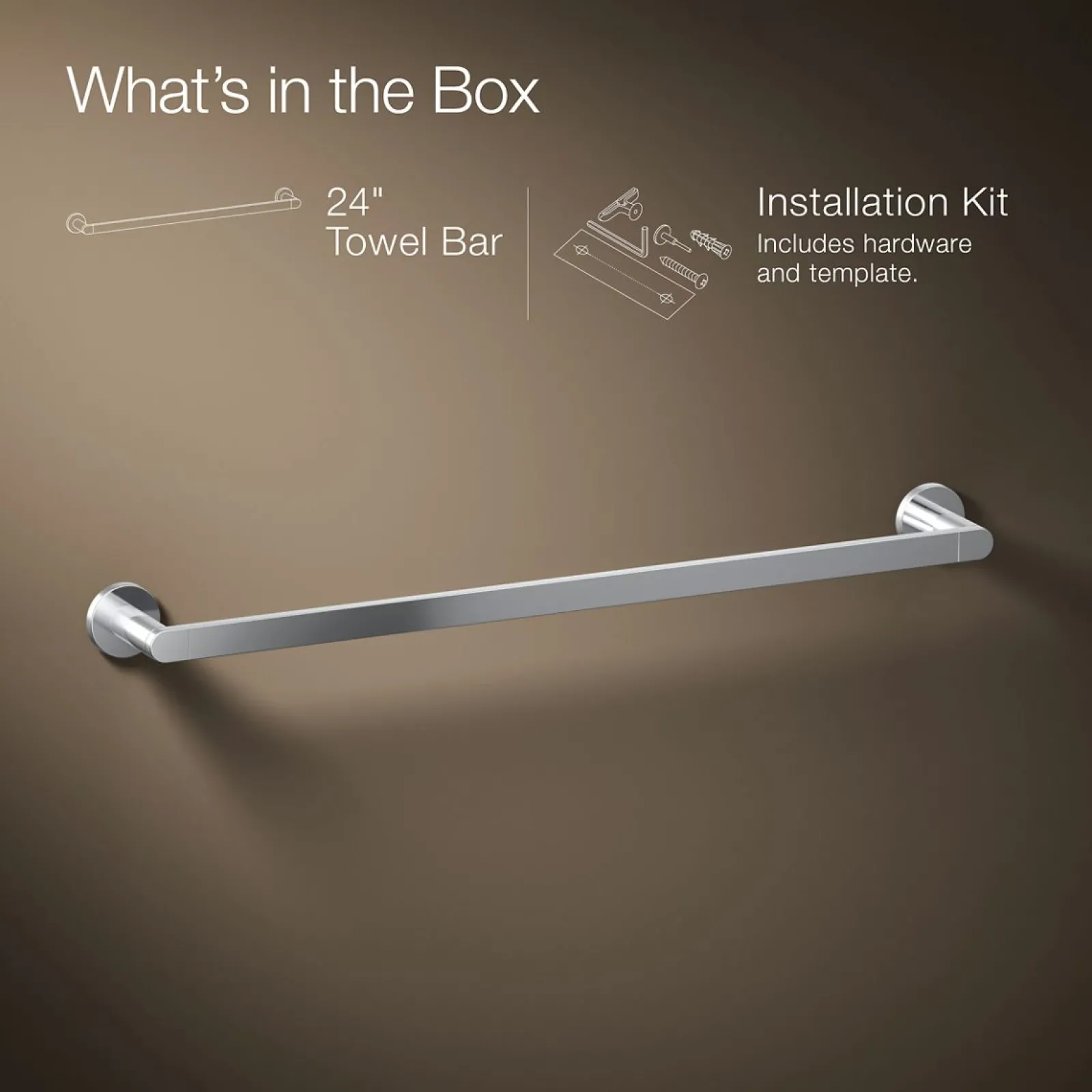24" towel bar^Kohler Hot