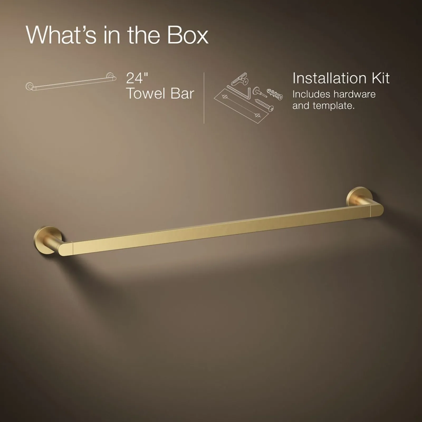 24" towel bar^Kohler Hot
