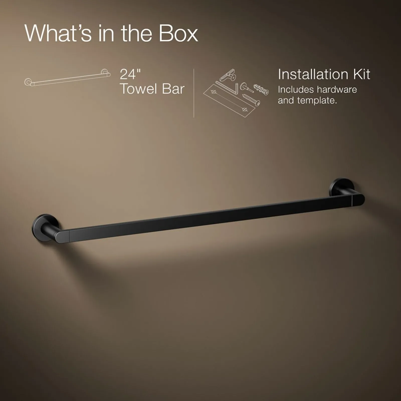 24" towel bar^Kohler Hot