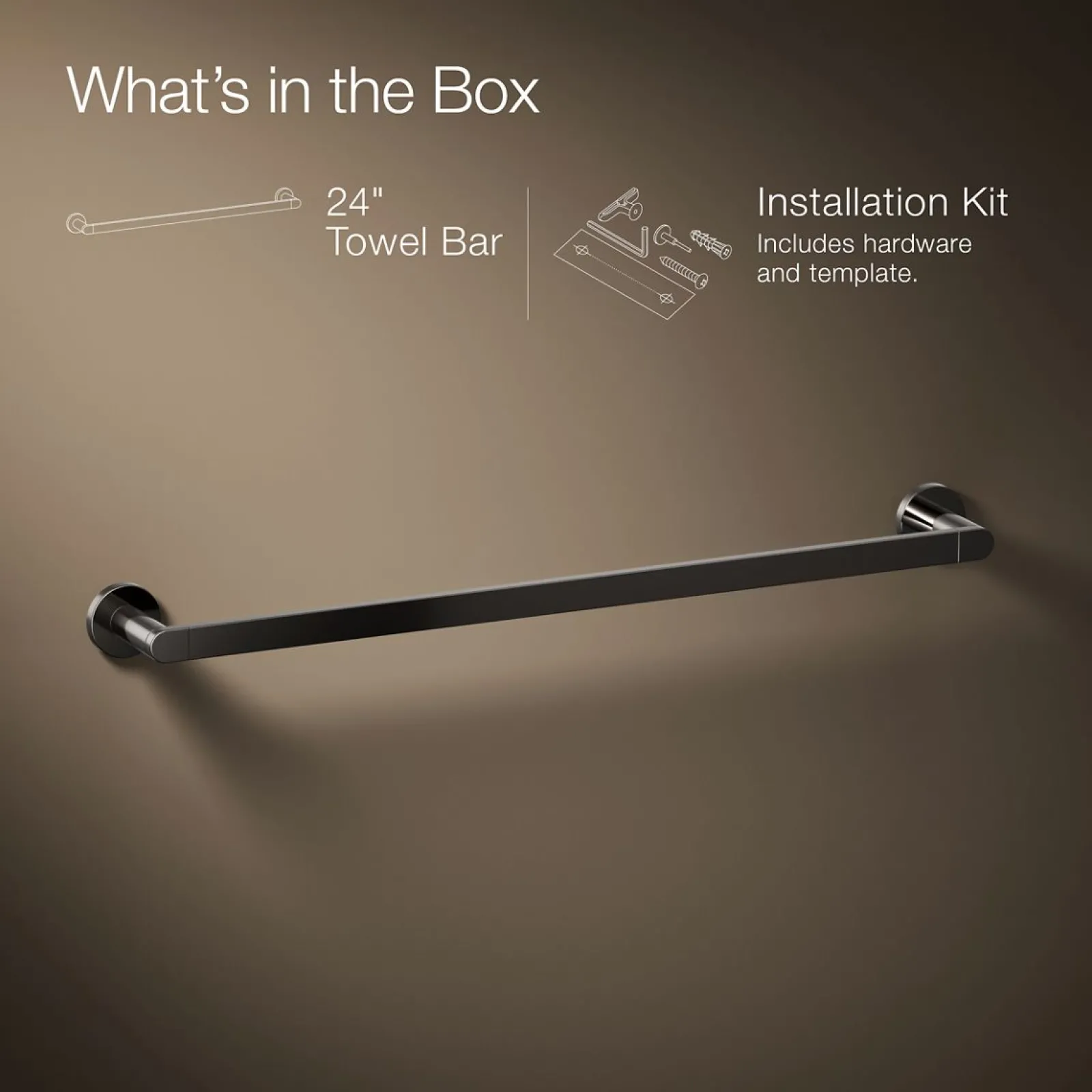 24" towel bar^Kohler Hot