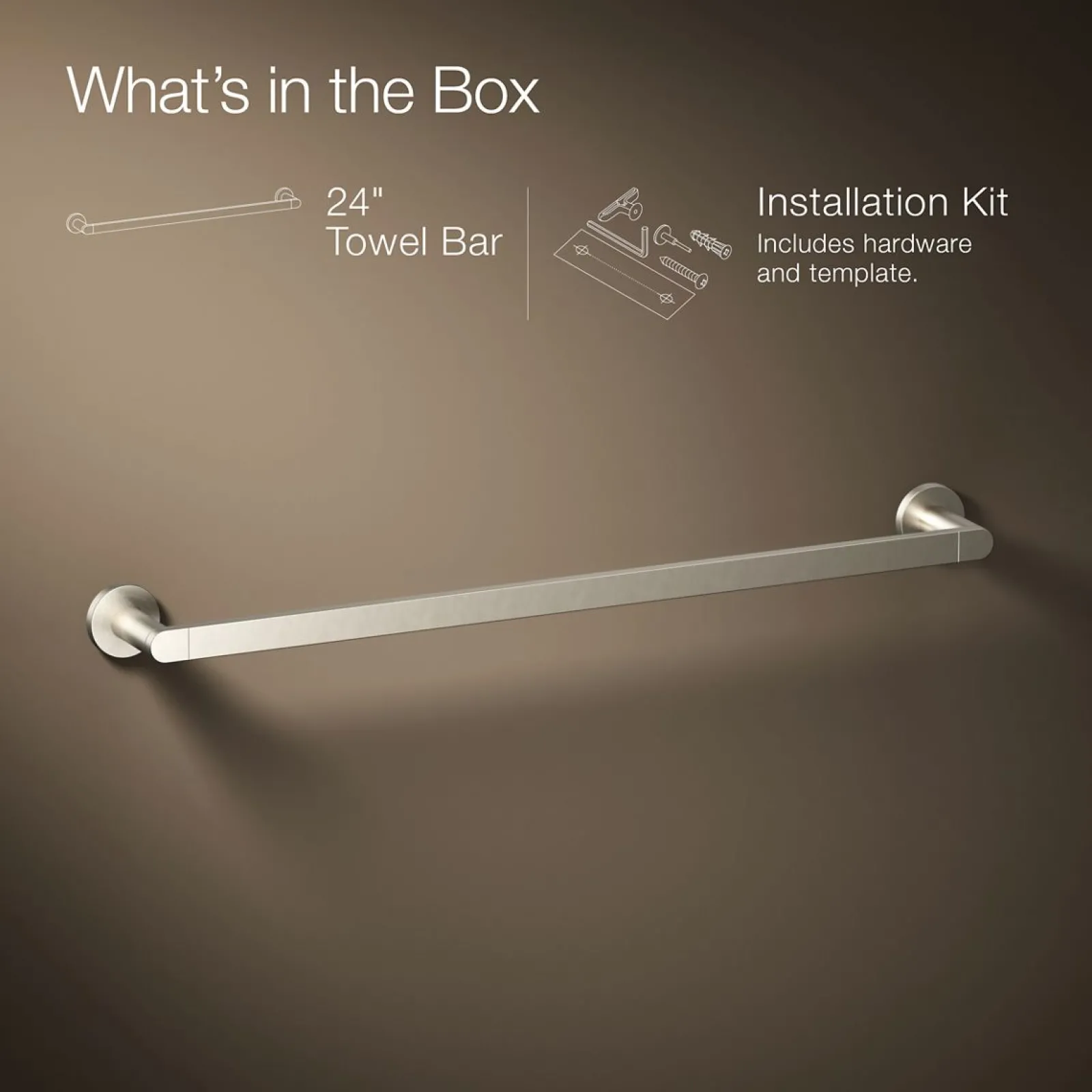 24" towel bar^Kohler Hot