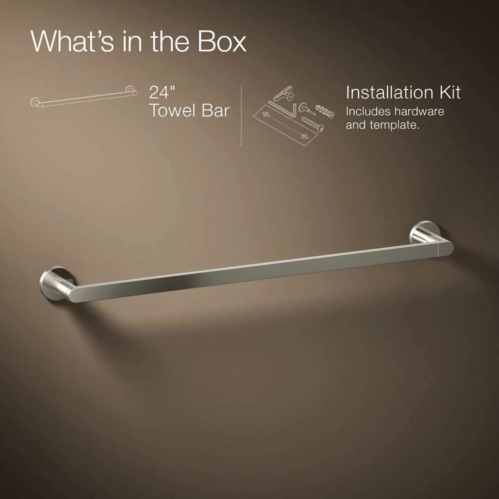 24" towel bar^Kohler Hot