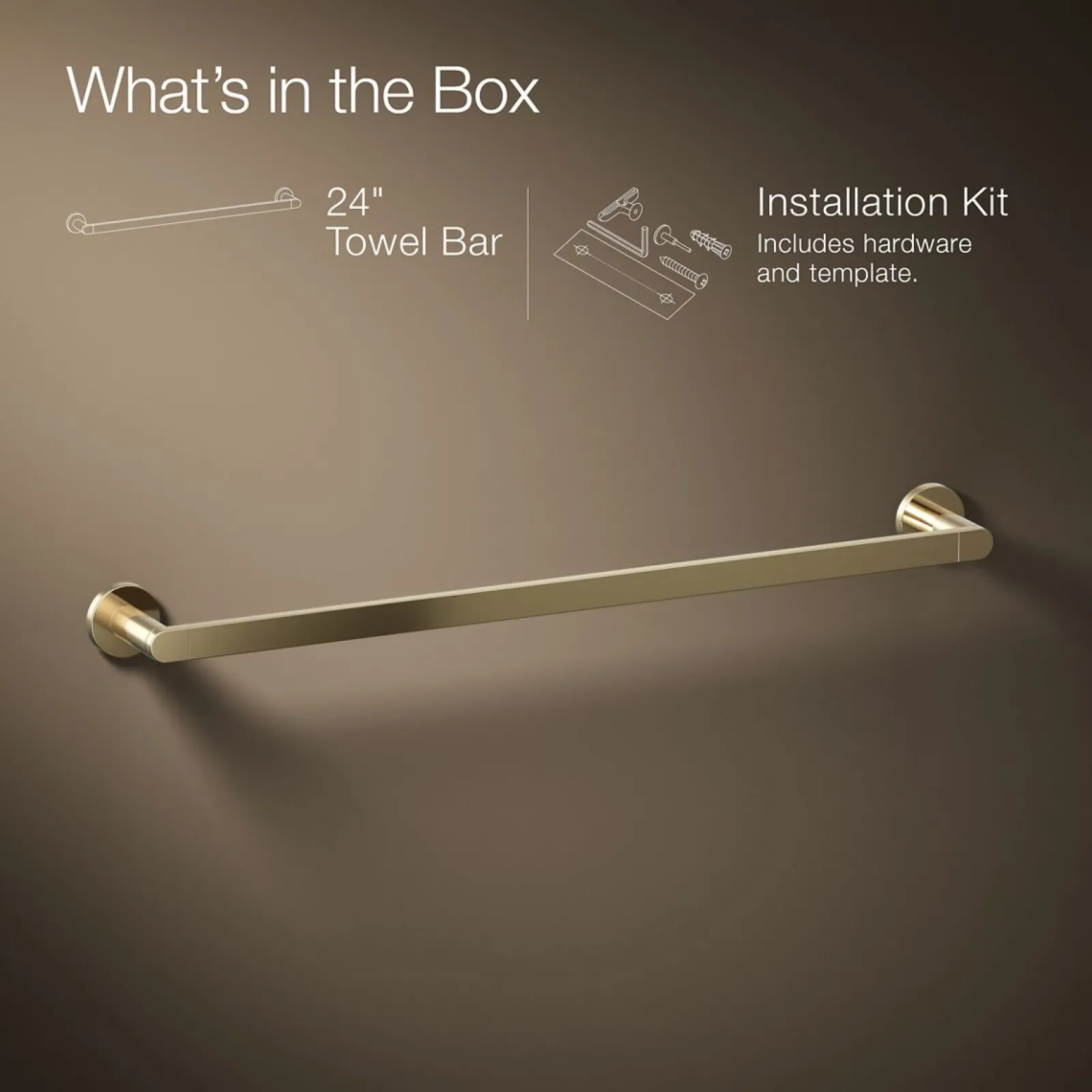 24" towel bar^Kohler Hot