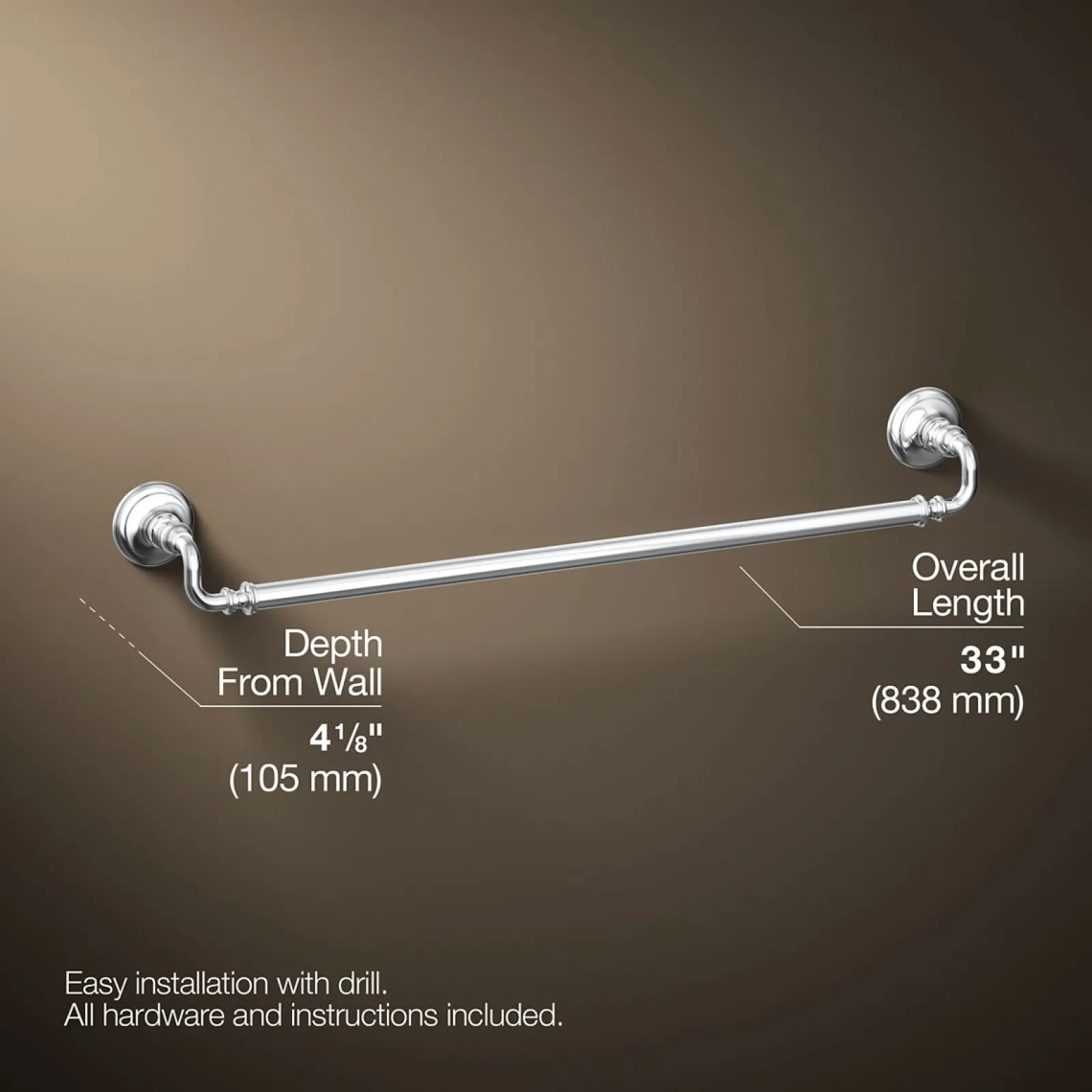 30" towel bar^Kohler Hot