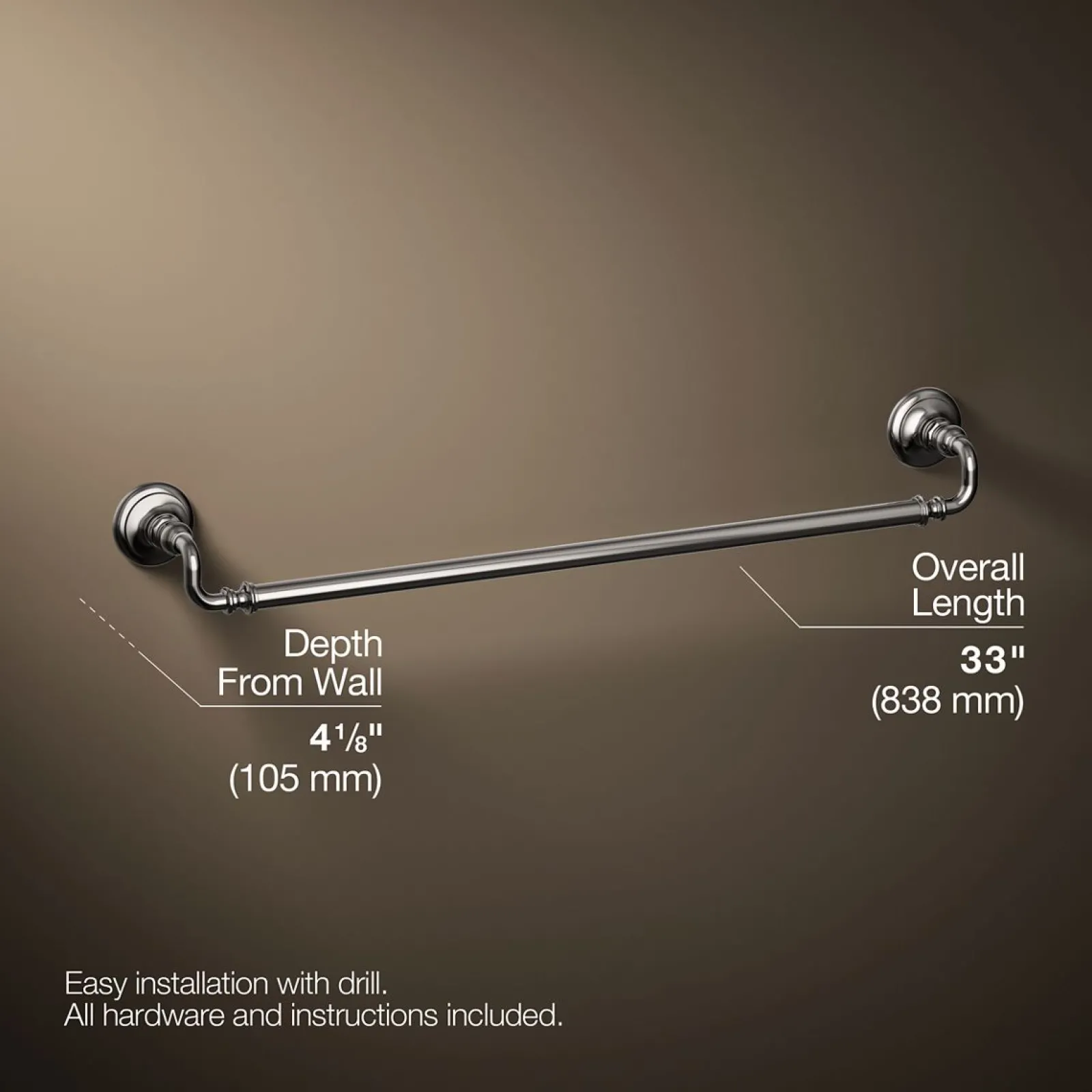 30" towel bar^Kohler Hot