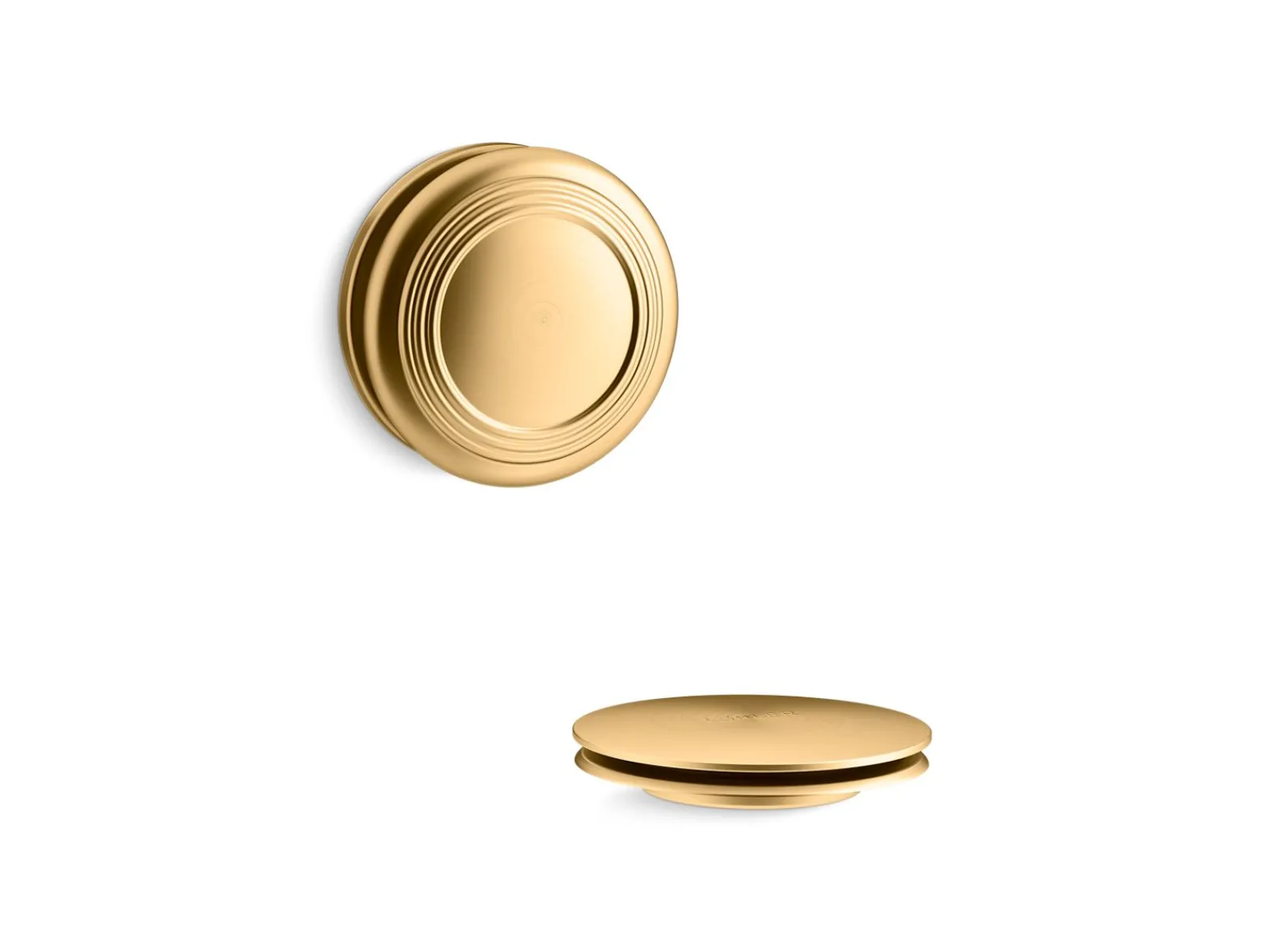 Traditional push-button bath drain trim^Kohler New