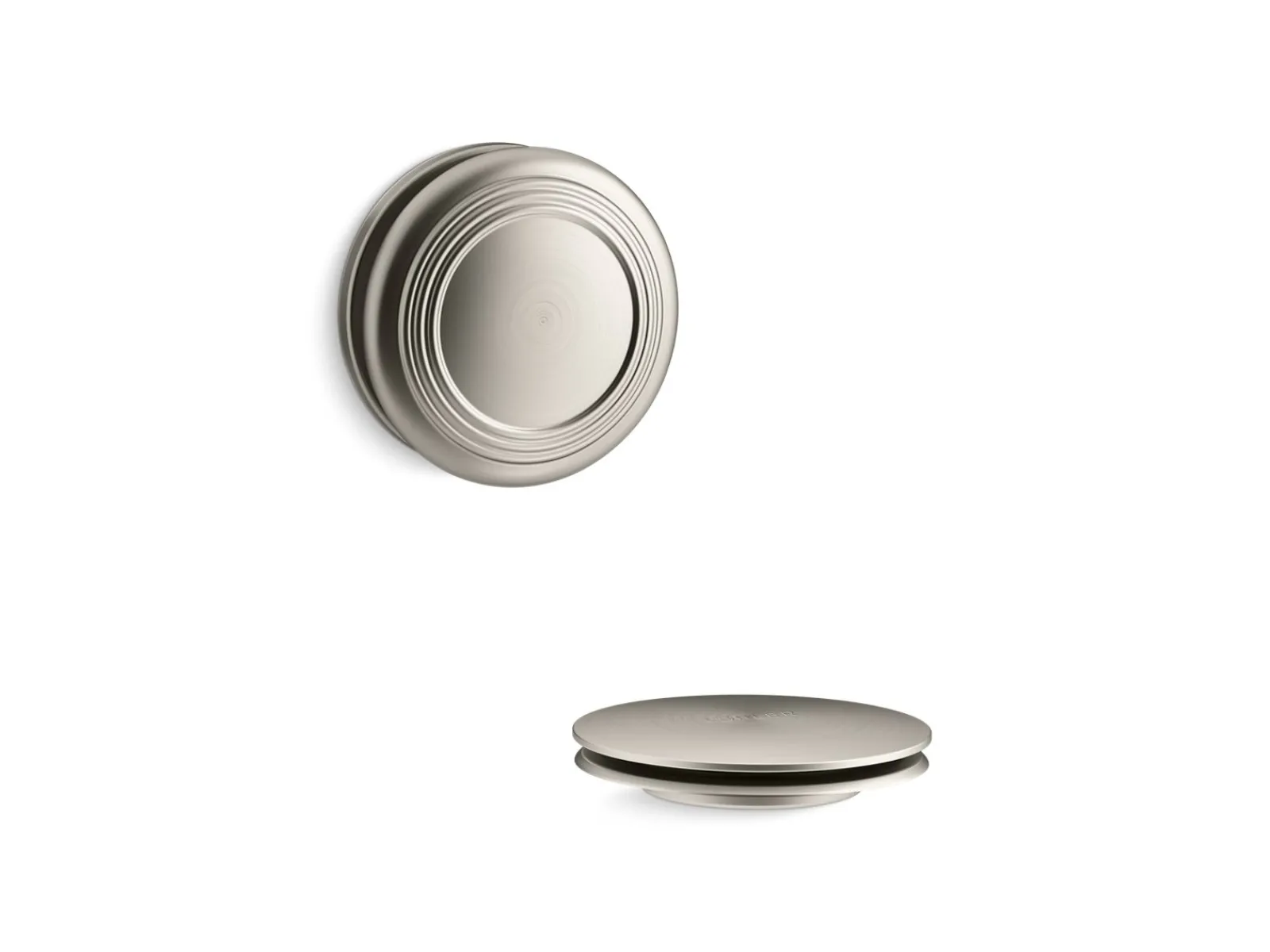Traditional push-button bath drain trim^Kohler New