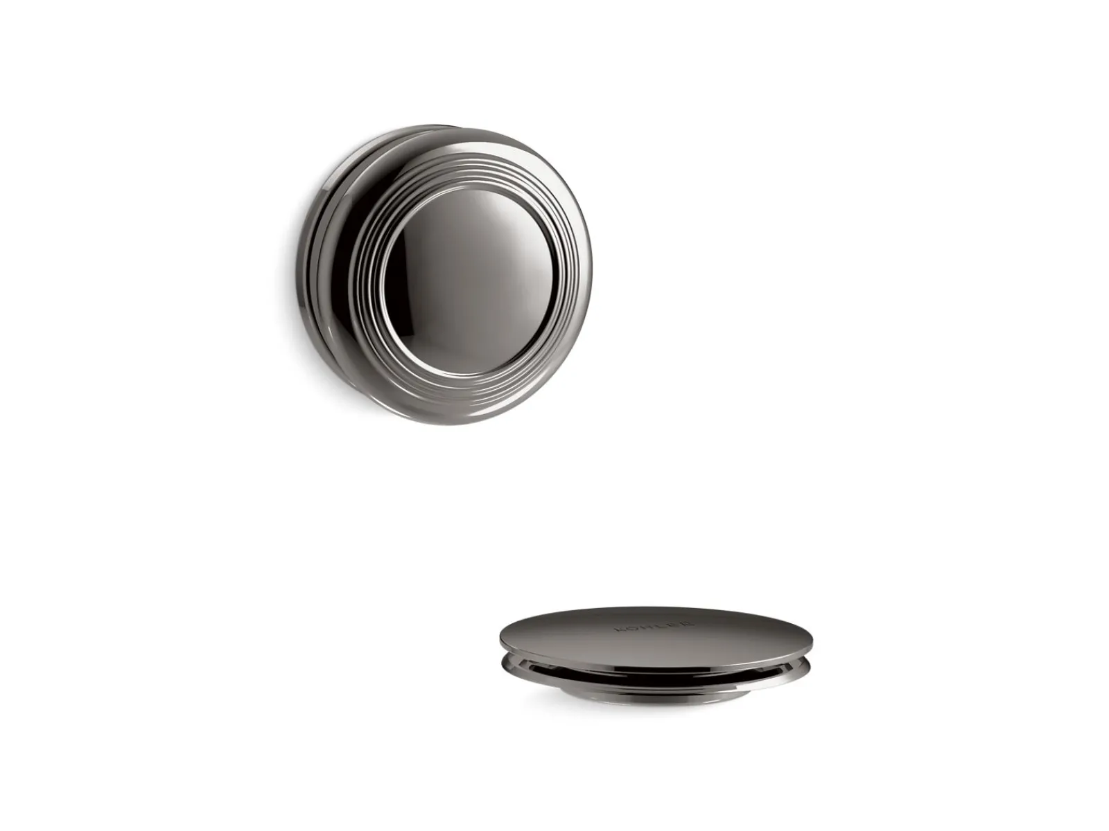 Traditional push-button bath drain trim^Kohler New