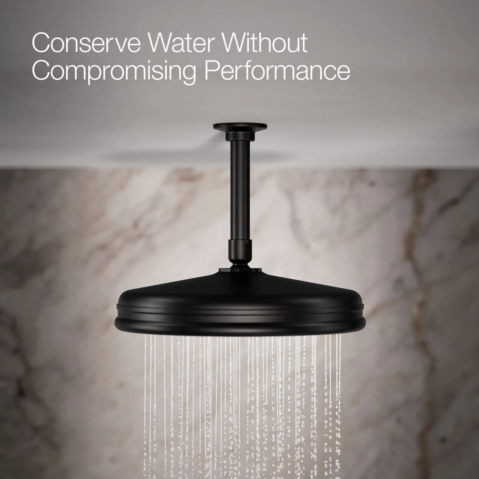Traditional 10" single-function rainhead, 2.5 gpm^Kohler Best