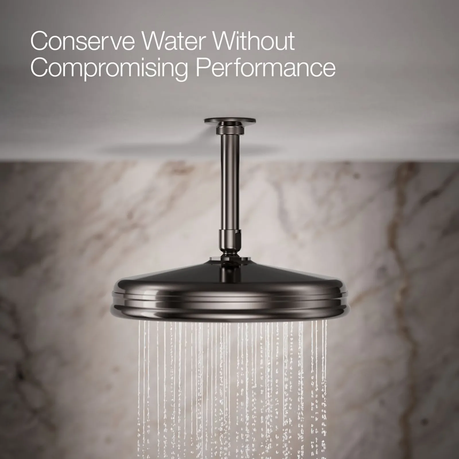 Traditional 10" single-function rainhead, 2.5 gpm^Kohler Best