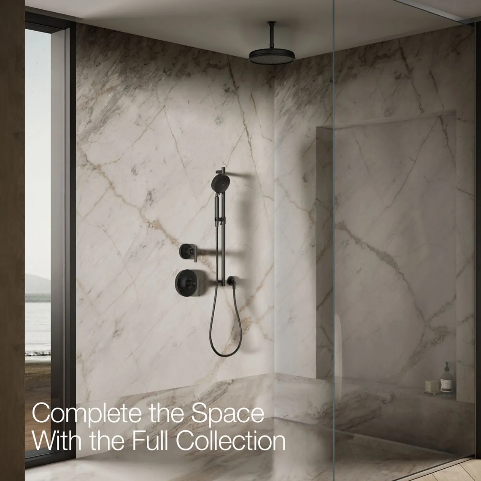 Traditional 10" single-function rainhead, 2.5 gpm^Kohler Best