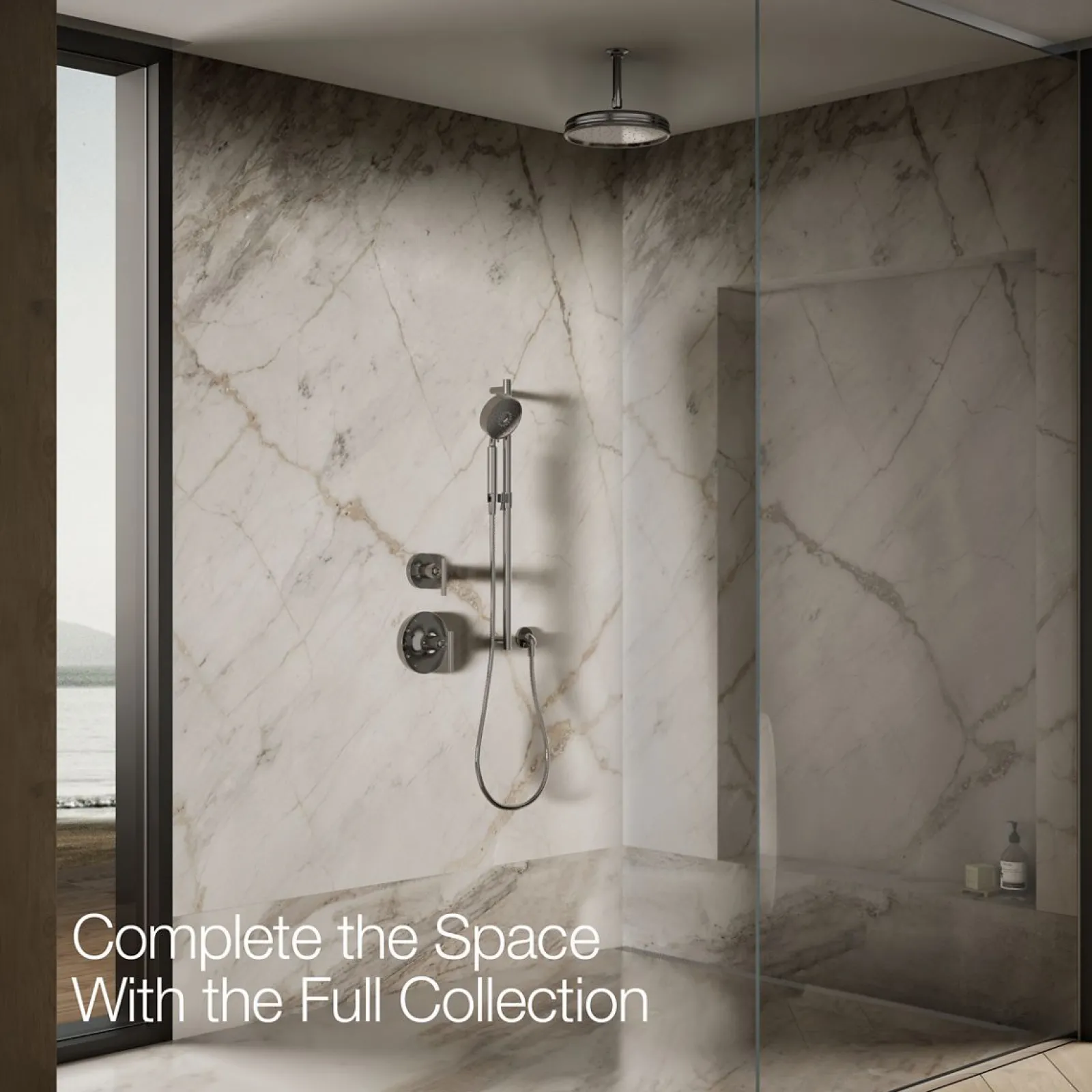 Traditional 10" single-function rainhead, 2.5 gpm^Kohler Best