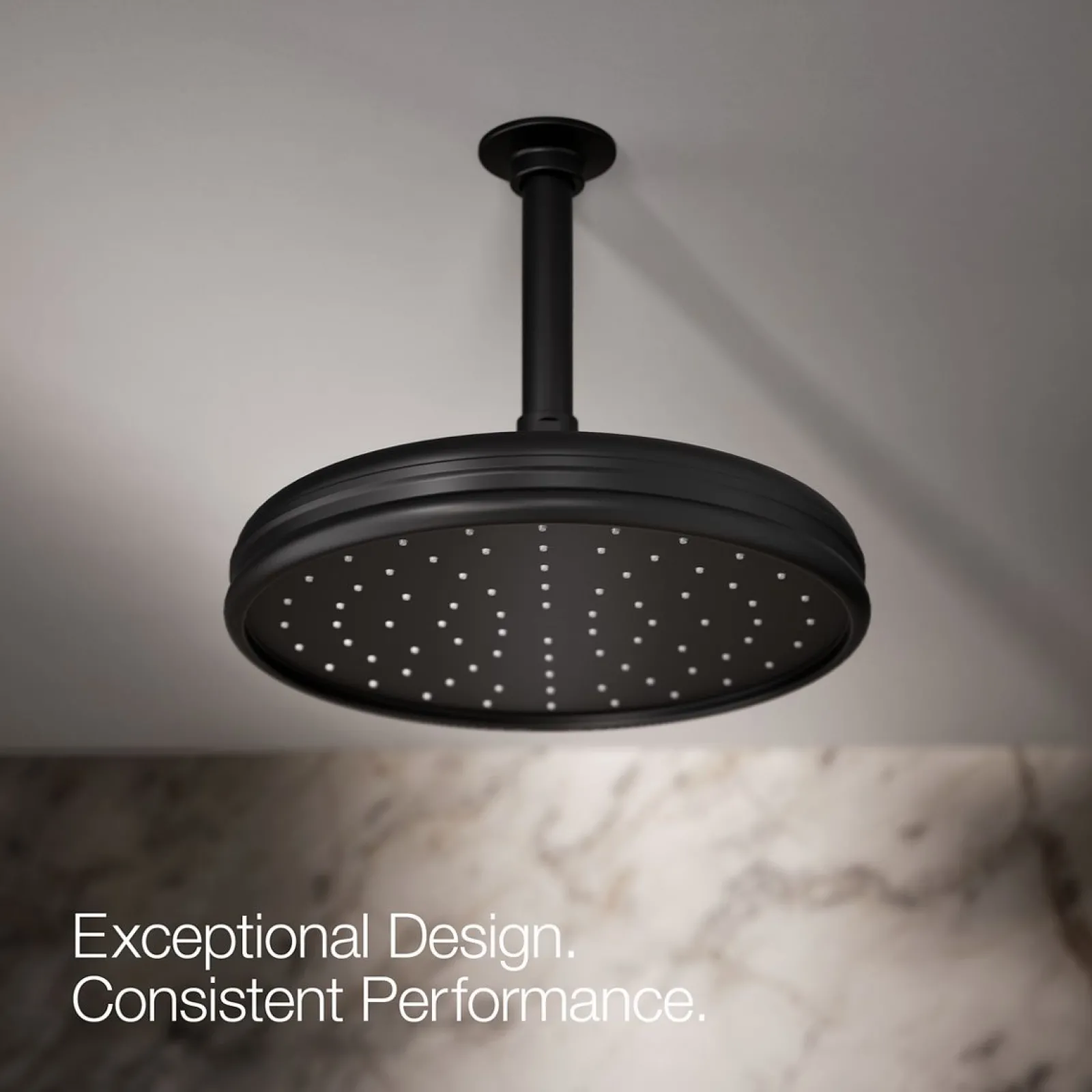 Traditional 10" single-function rainhead, 2.5 gpm^Kohler Best