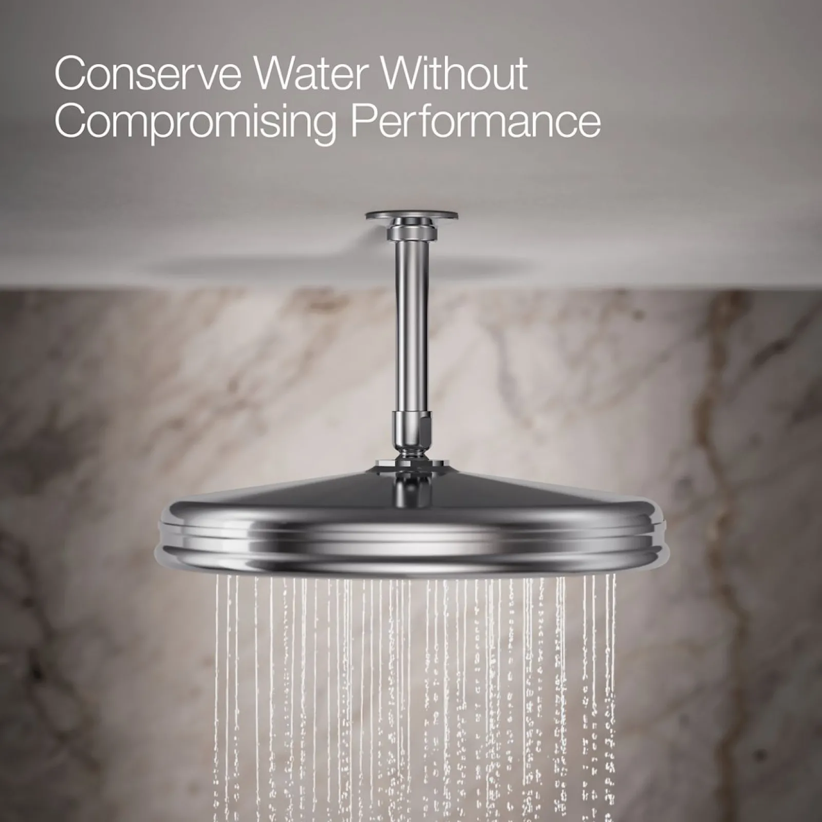 Traditional 12" single-function rainhead, 2.5 gpm^Kohler Online
