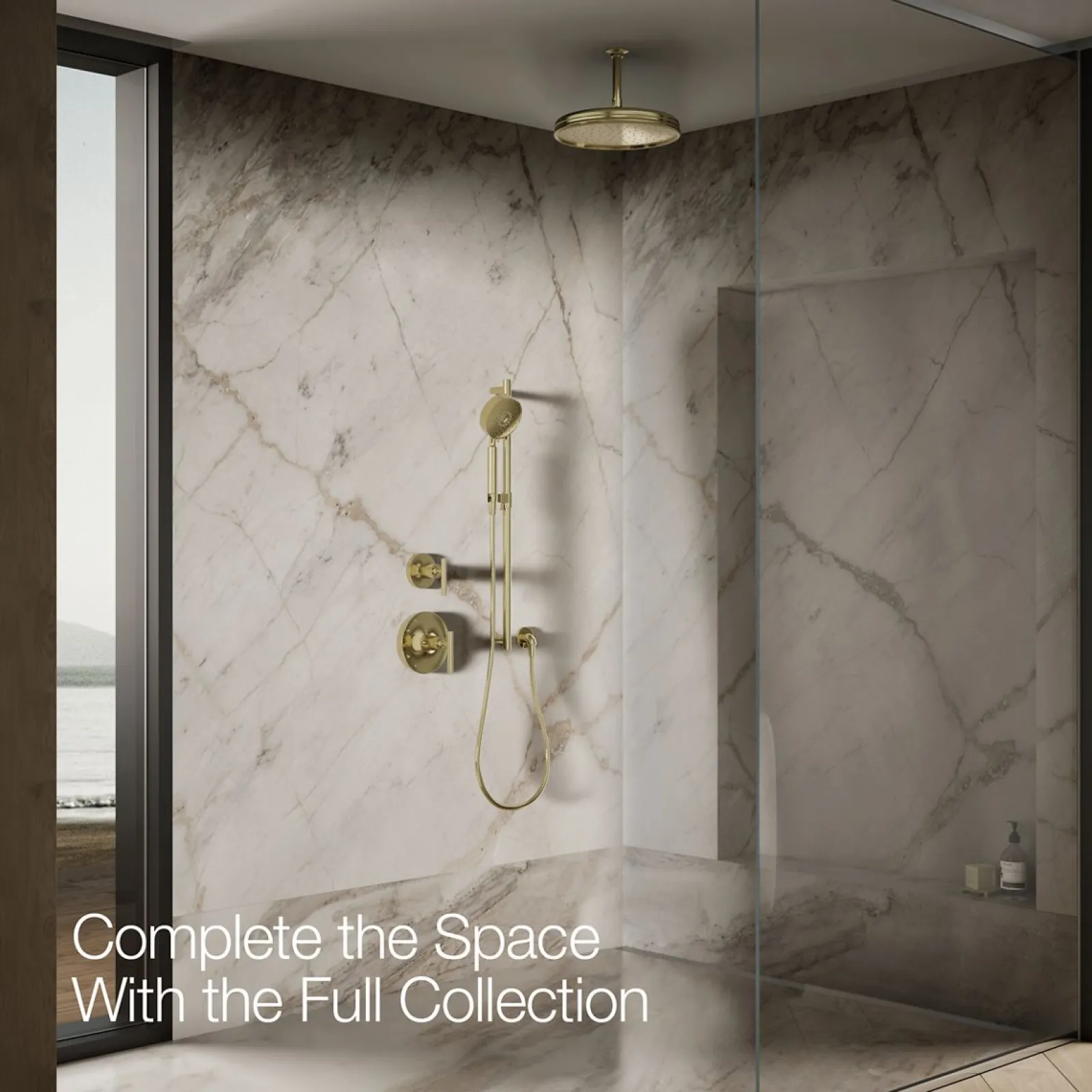 Traditional 12" single-function rainhead, 2.5 gpm^Kohler Online