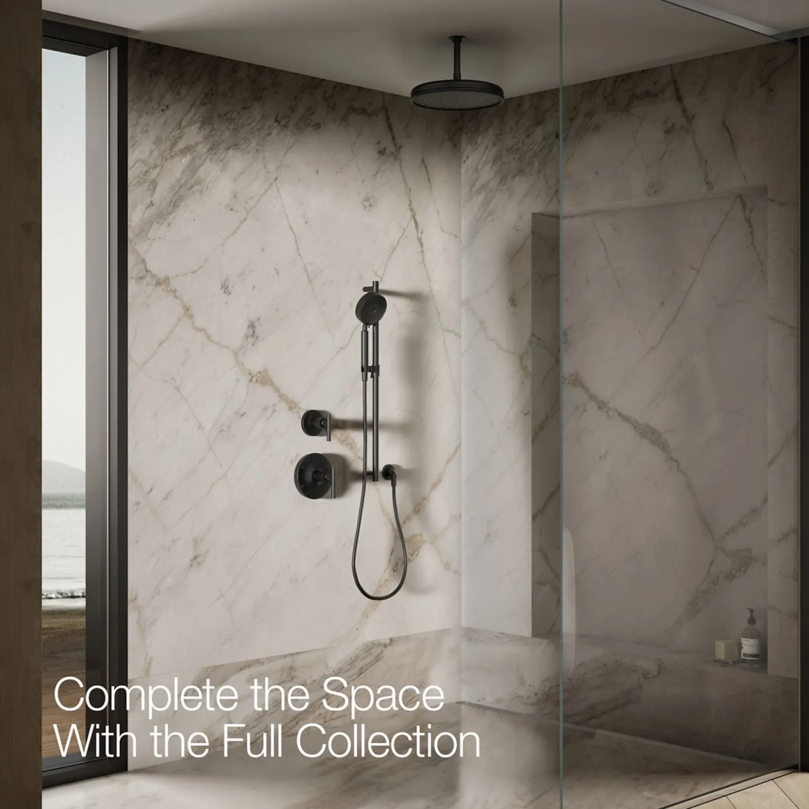 Traditional 12" single-function rainhead, 2.5 gpm^Kohler Online