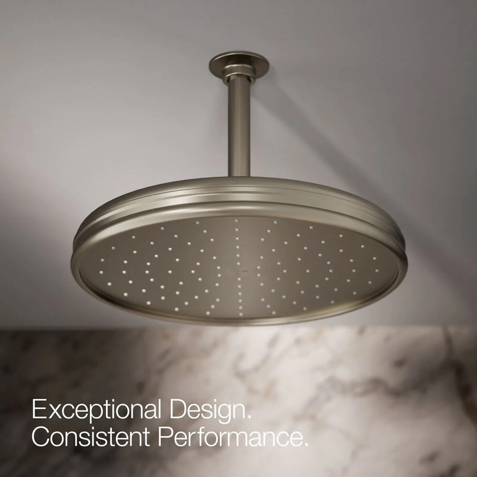 Traditional 12" single-function rainhead, 2.5 gpm^Kohler Online