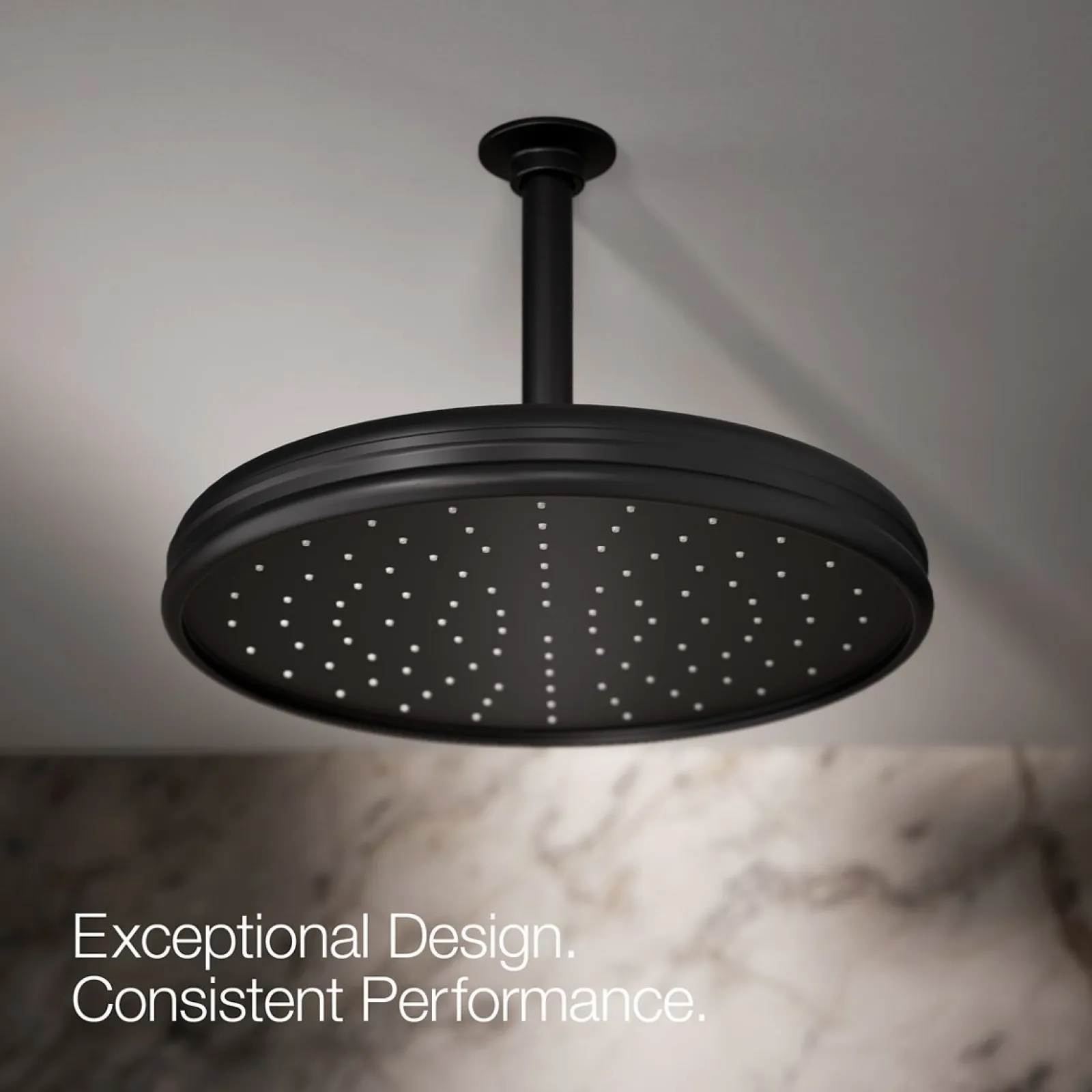 Traditional 12" single-function rainhead, 2.5 gpm^Kohler Online