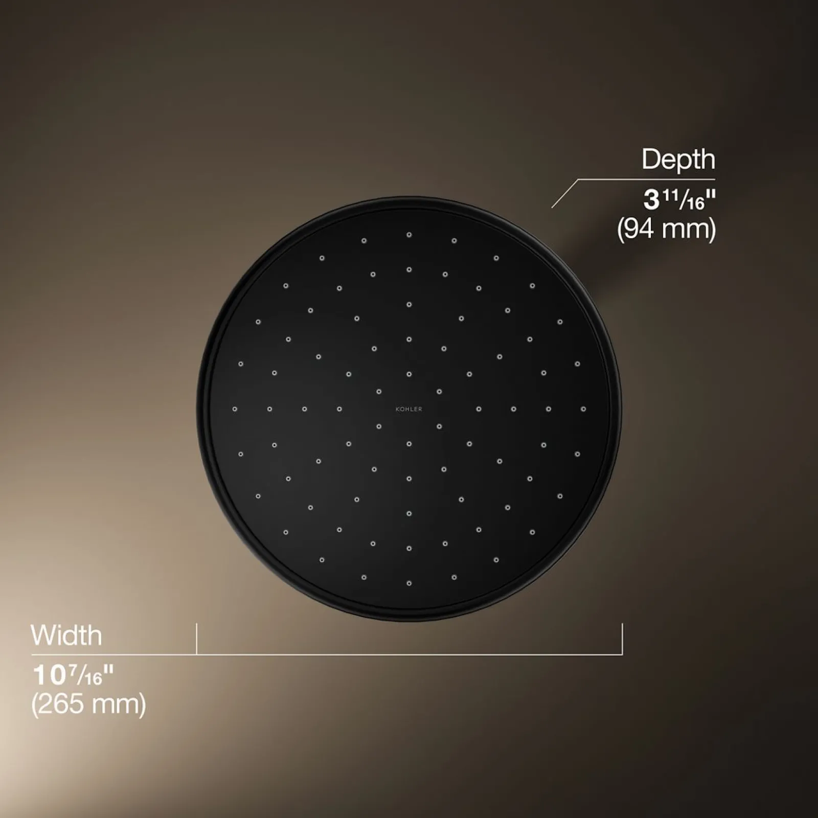 Traditional 10" single-function rainhead, 1.75 gpm^Kohler Clearance