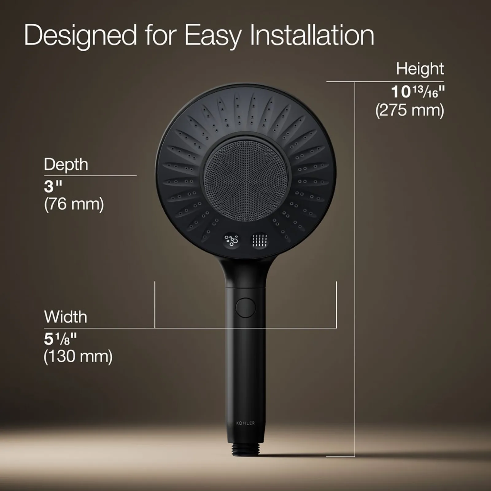 Two-function handshower with all-in-one cleansing device, 1.75 gpm^Kohler Hot