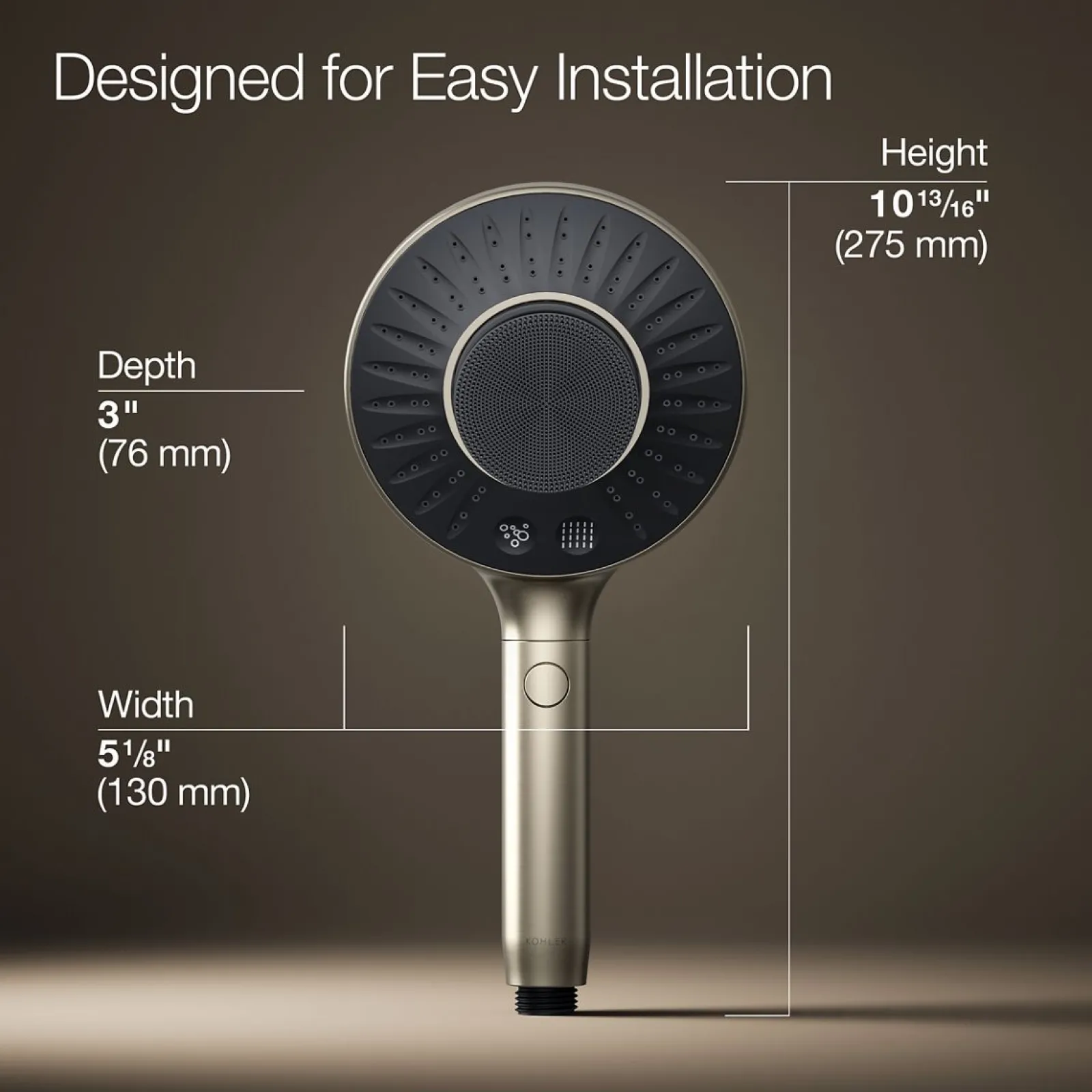 Two-function handshower with all-in-one cleansing device, 1.75 gpm^Kohler Hot