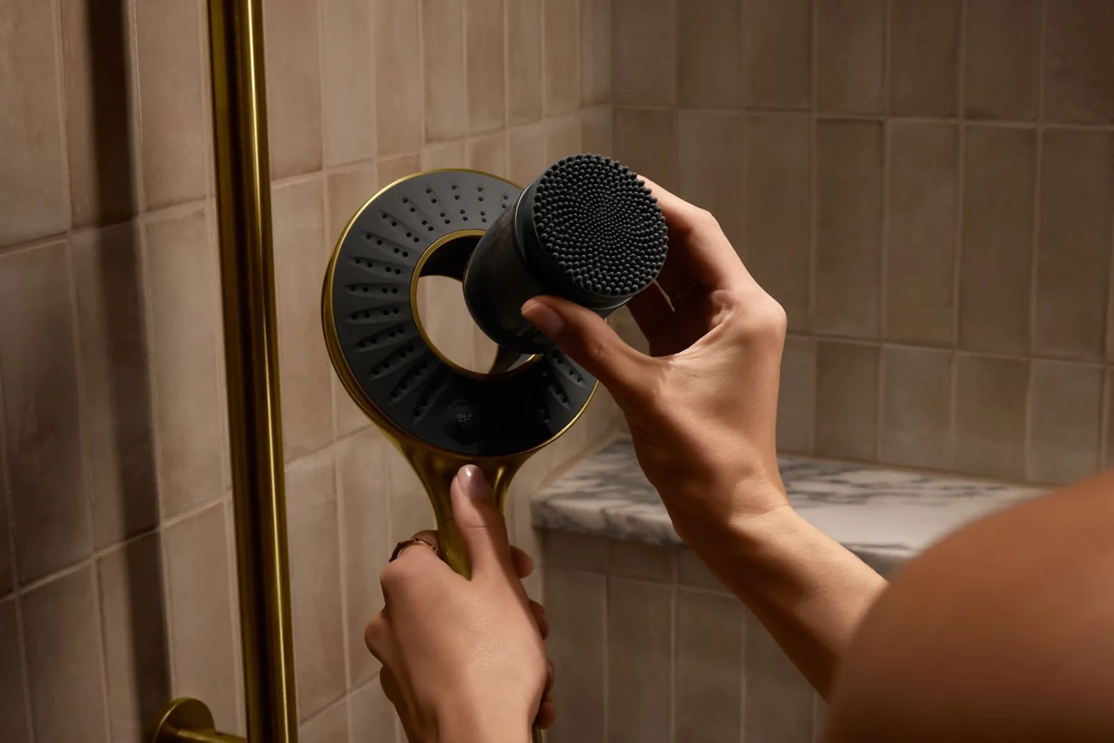 Two-function handshower with all-in-one cleansing device, 1.75 gpm^Kohler Hot