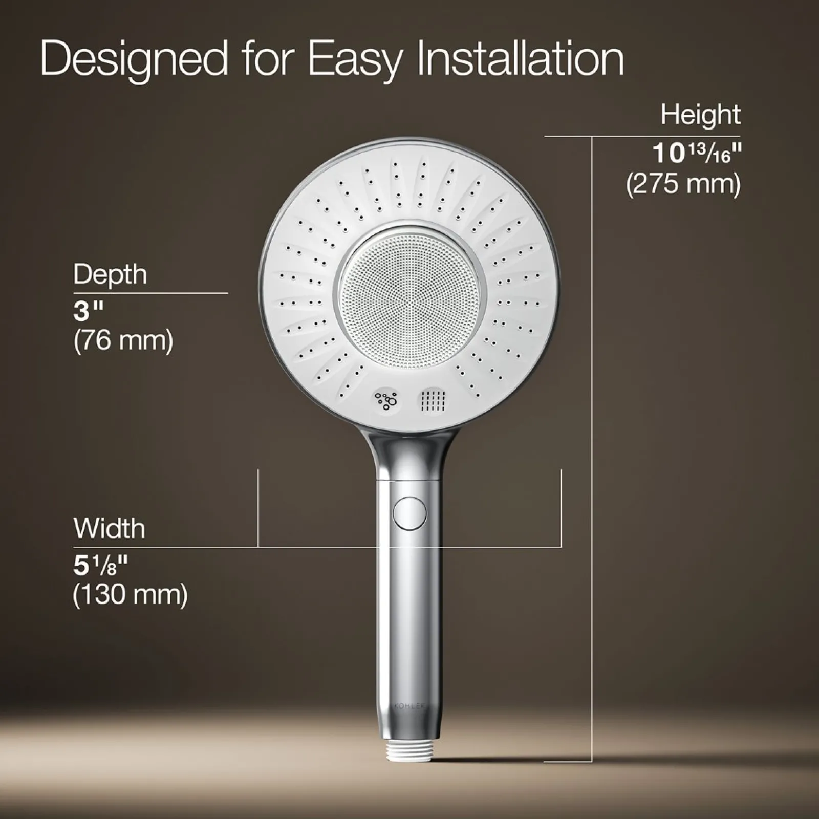 Two-function handshower with all-in-one cleansing device, 1.75 gpm^Kohler Hot