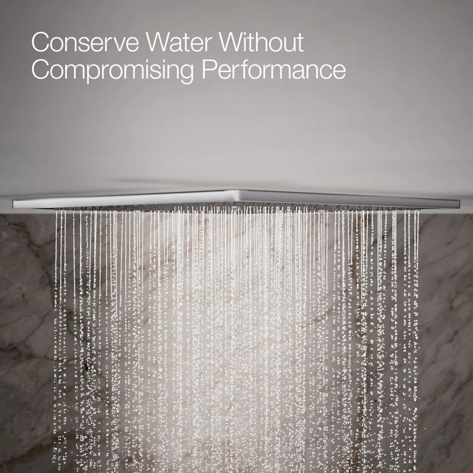 19" two-function overhead shower panel, 1.75 gpm^Kohler