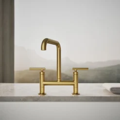 Two-hole bridge kitchen sink faucet^Kohler Discount