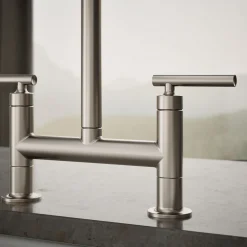 Two-hole bridge kitchen sink faucet^Kohler Discount