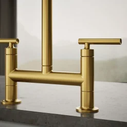 Two-hole bridge kitchen sink faucet^Kohler Discount