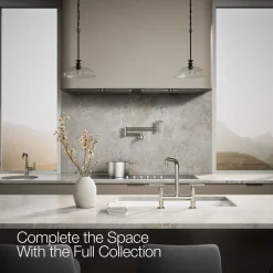 Two-hole bridge kitchen sink faucet^Kohler Discount