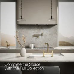 Two-hole bridge kitchen sink faucet^Kohler Discount