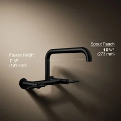 Two-hole wall-mount bridge kitchen sink faucet^Kohler Sale