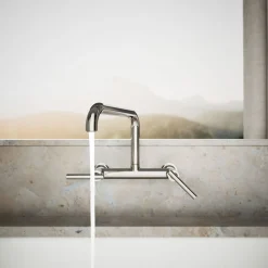 Two-hole wall-mount bridge kitchen sink faucet^Kohler Sale