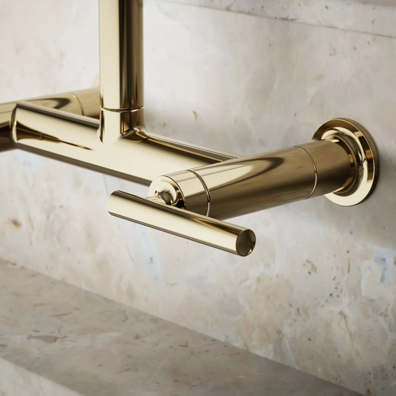 Two-hole wall-mount bridge kitchen sink faucet^Kohler Sale