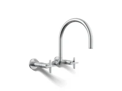 Two-hole wall-mount bridge kitchen sink faucet^Kohler Online