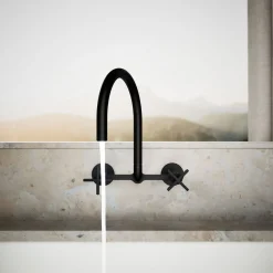 Two-hole wall-mount bridge kitchen sink faucet^Kohler Online
