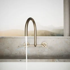 Two-hole wall-mount bridge kitchen sink faucet^Kohler Online