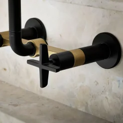Two-hole wall-mount bridge kitchen sink faucet^Kohler Online