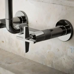 Two-hole wall-mount bridge kitchen sink faucet^Kohler Online