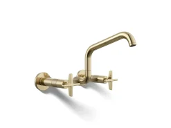 Two-hole wall-mount bridge kitchen sink faucet^Kohler Online