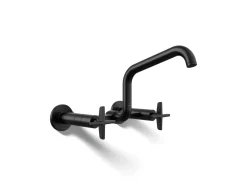 Two-hole wall-mount bridge kitchen sink faucet^Kohler Online