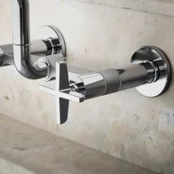 Two-hole wall-mount bridge kitchen sink faucet^Kohler Online